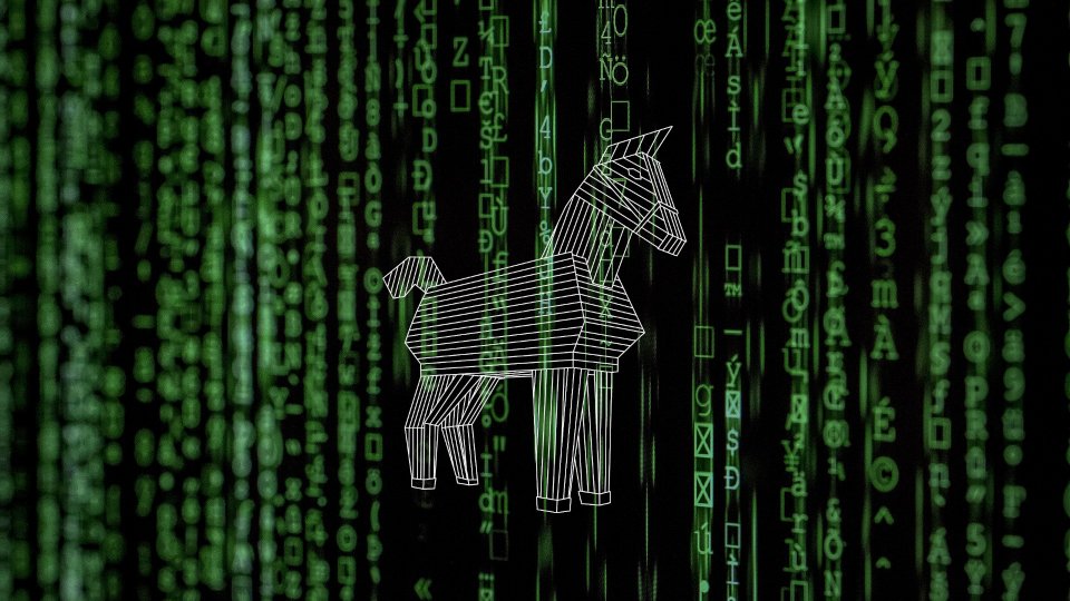 Abstraktes trojanisches Pferd