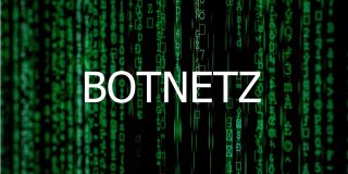 Bild: Schriftzug Botnetz hinter Code