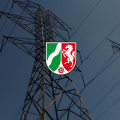 NRW Wappen mit Strommast 